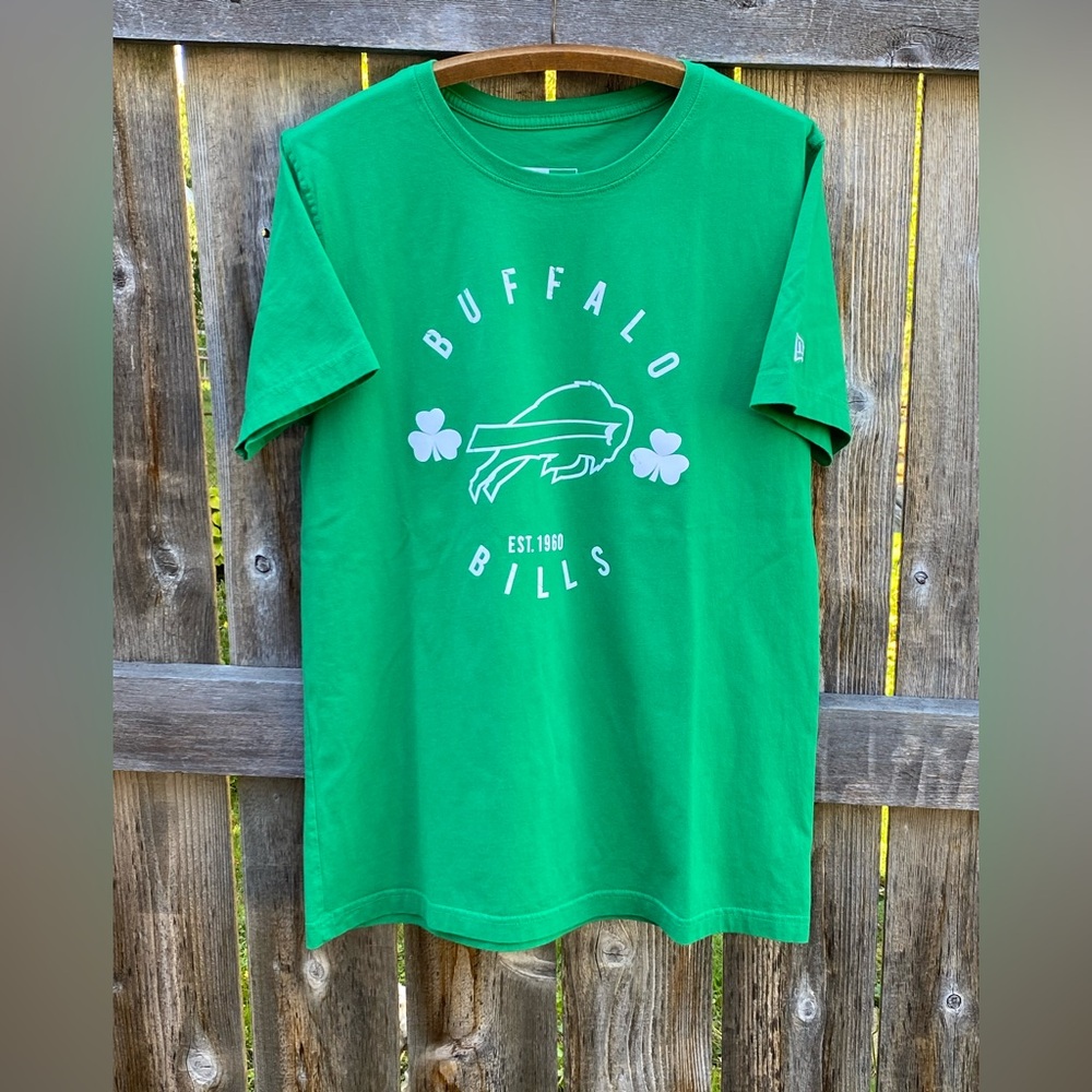 New Era Buffalo Bills Green Irish Unisex T Shirt